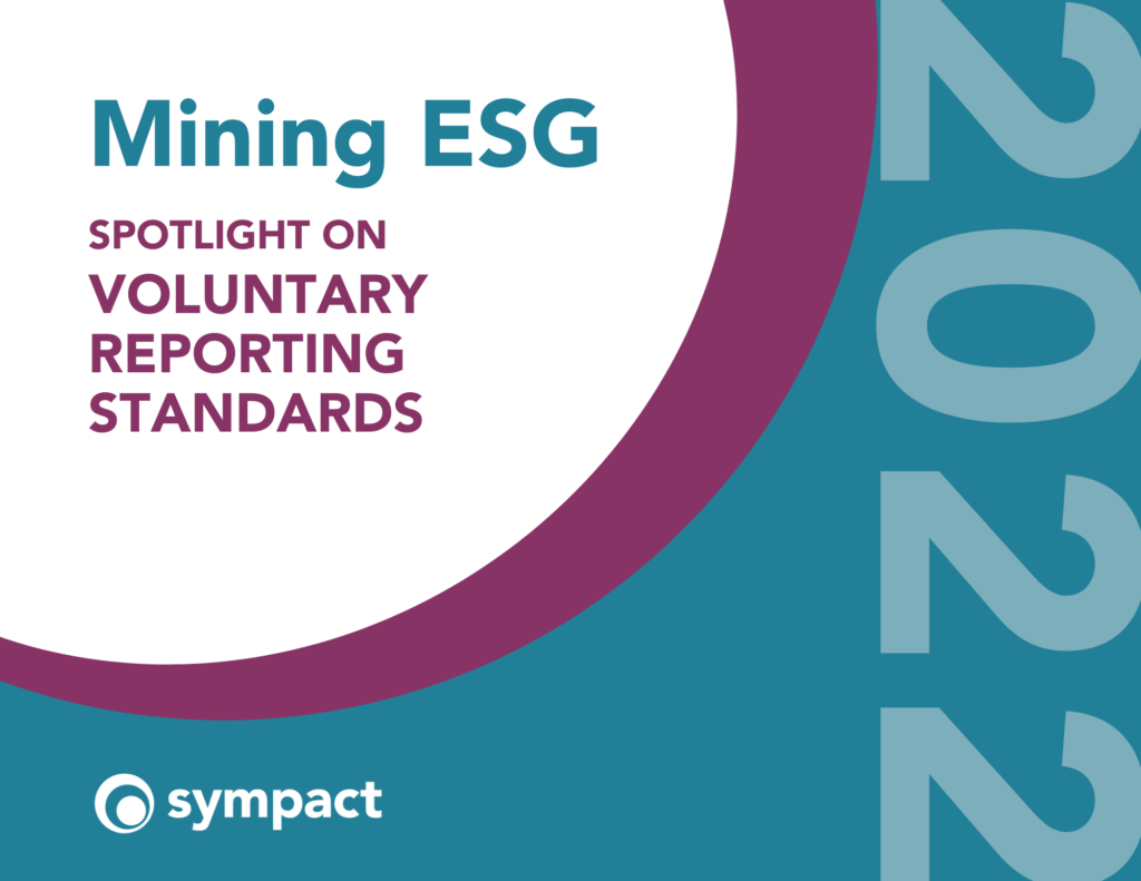 Mining ESG: 2022 in Review Report_Voluntary Reporting Standards_Cover Image