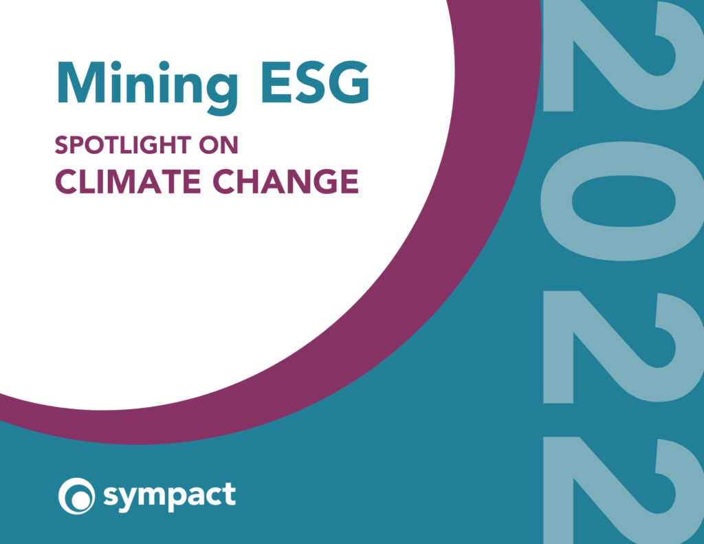 Mining ESG: 2022 in Review Report_Climate Change_Cover Image