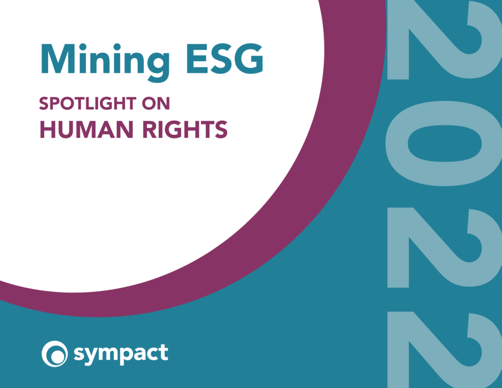 Mining ESG: 2022 in Review Report_HUMAN RIGHTS_Cover Image